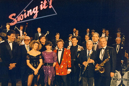 Premiere mit TV-Aufzeichnung 1992: Thilo Wolf Big Band mit Toots Thielemans, "Wall Street Crash", Hugo Strasser und Max Greger Premiere mit TV-Aufzeichnung 1992: Thilo Wolf Big Band mit Toots Thielemans, "Wall Street Crash", Hugo Strasser und Max Greger